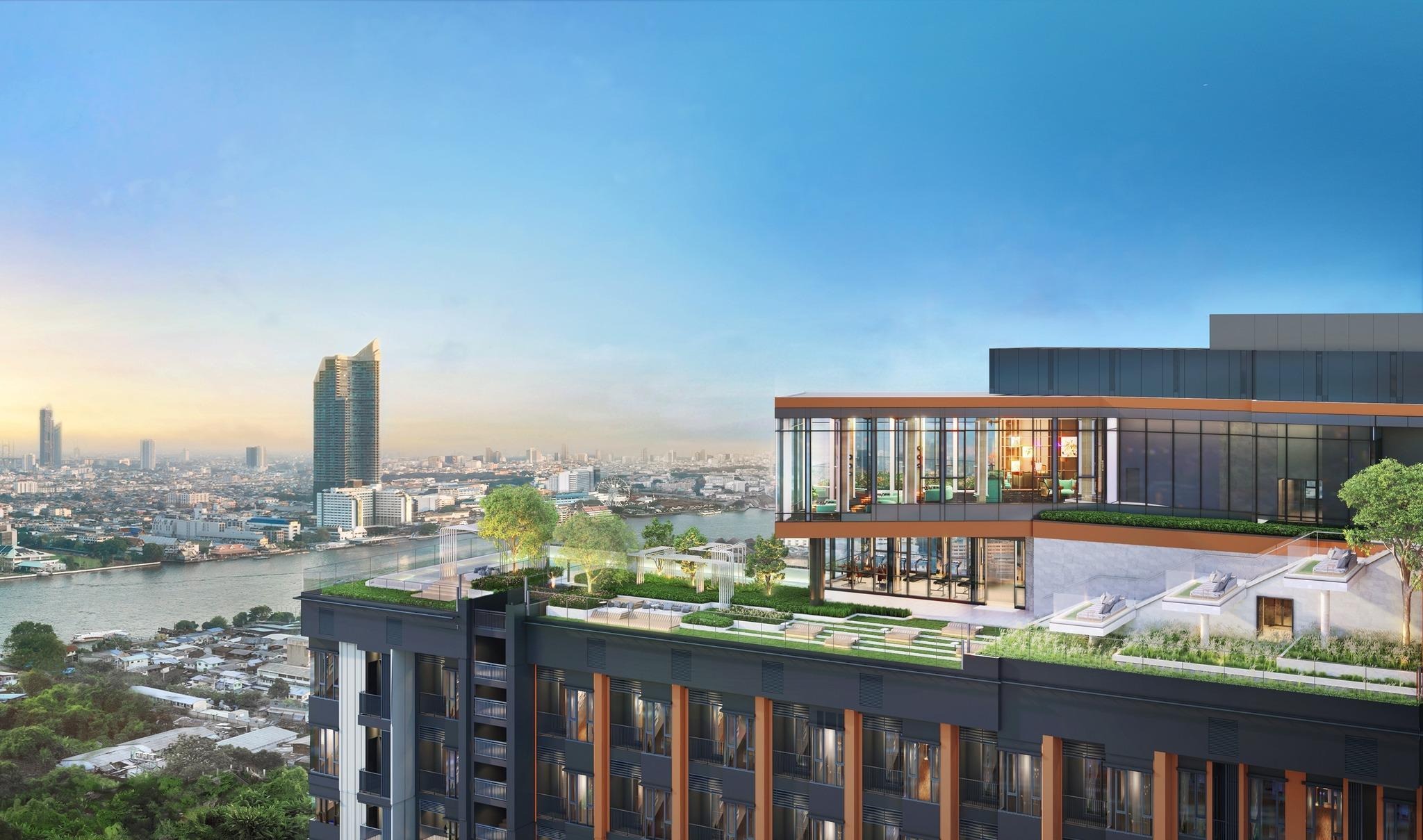 ห้องบนคอนโด LIFE เจริญนคร - สาทร