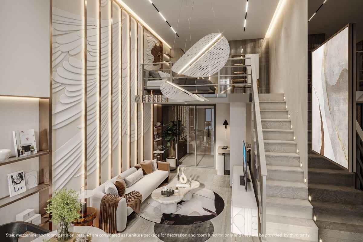 คอนโดห้อง Vertiplex / Loft ฟังก์ชันการใช้งานจัดเต็ม