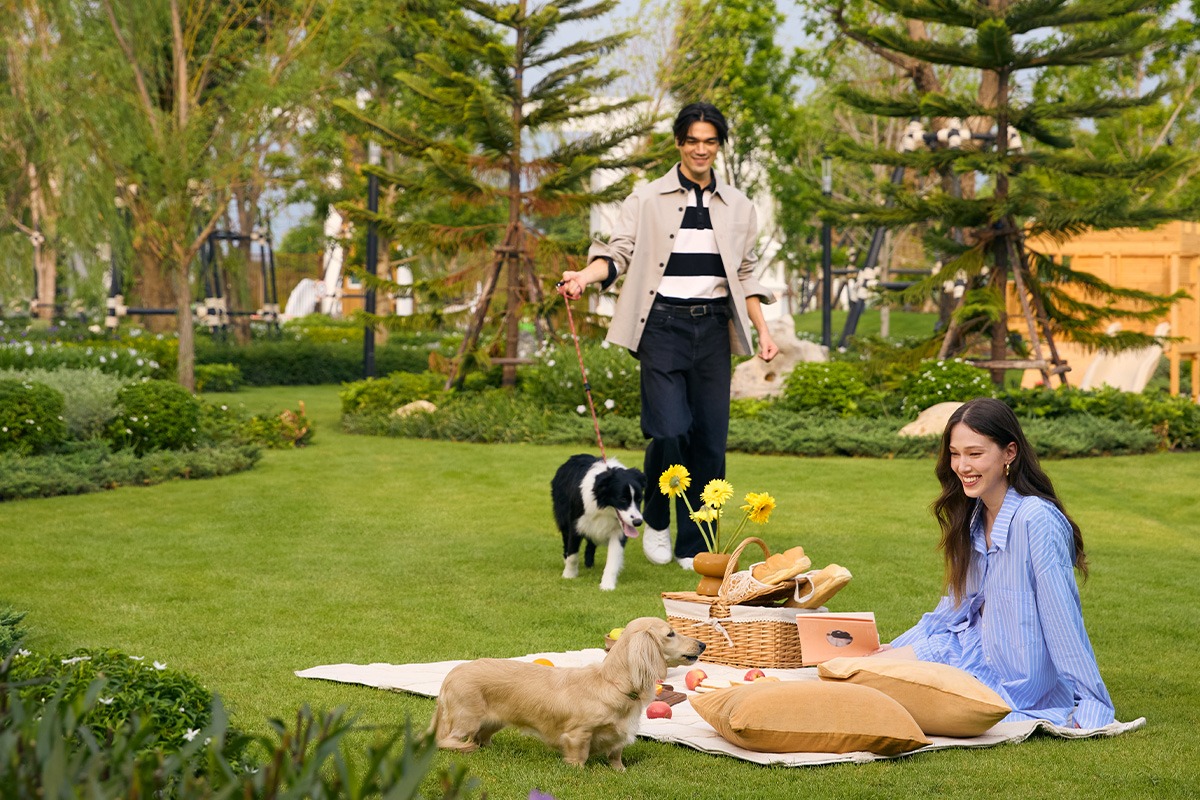 คู่รักและสัตว์เลี้ยงชอบดื่มด่ำกับบรรยากาศร่มรื่นในย่านบางใหญ่-บางบัวทอง