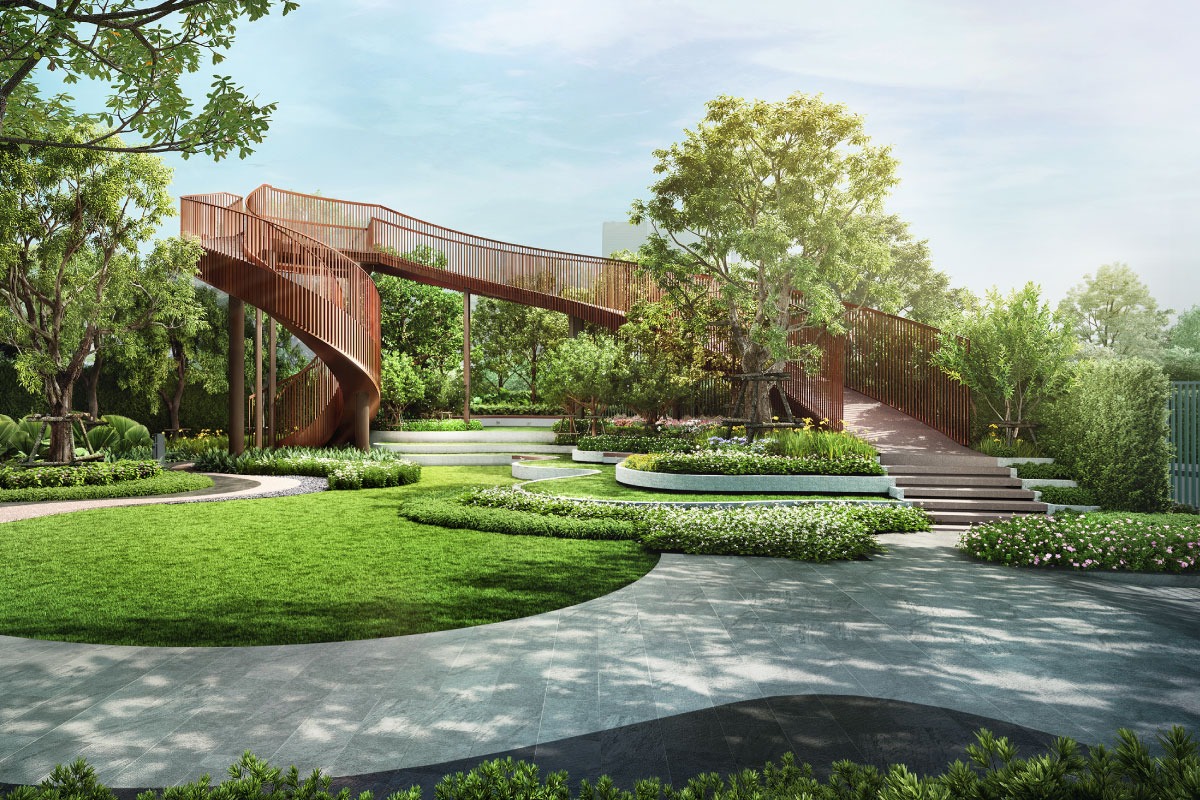 บรรยากาศรอบคอนโด ASPIRE สาทร - ตากสิน พรีว่า