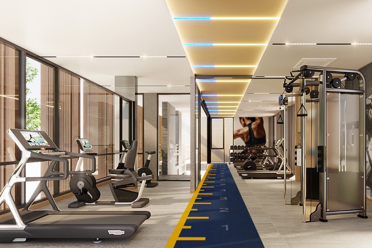 ฟิตเนส โครงการบ้านแฝด บ้านกลางเมือง นอร์ธ ราชพฤกษ์