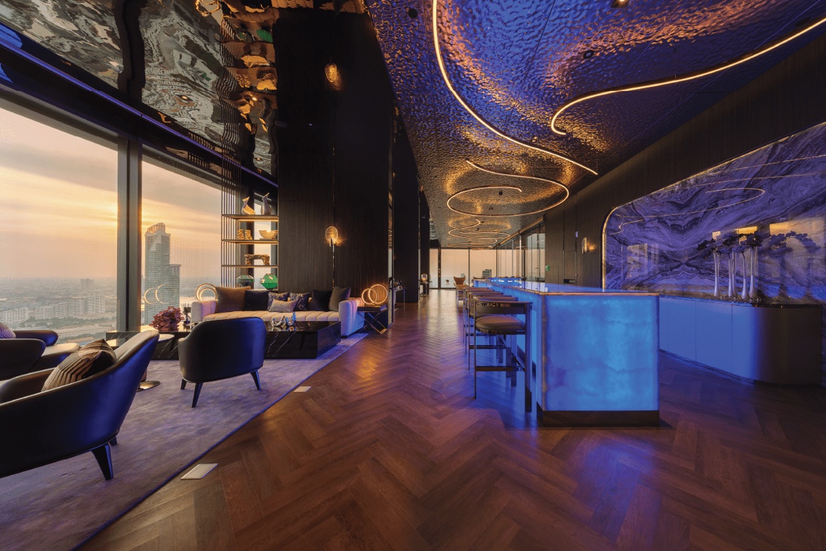 Sky Lounge ภายในโครงการ RHYTHM เจริญกรุง พาวิลเลี่ยน