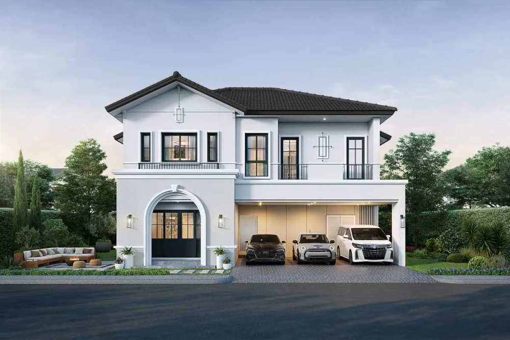 ตัวอย่างแบบบ้าน SARDINIA โครงการ MODEN รามอินทรา-วงแหวน