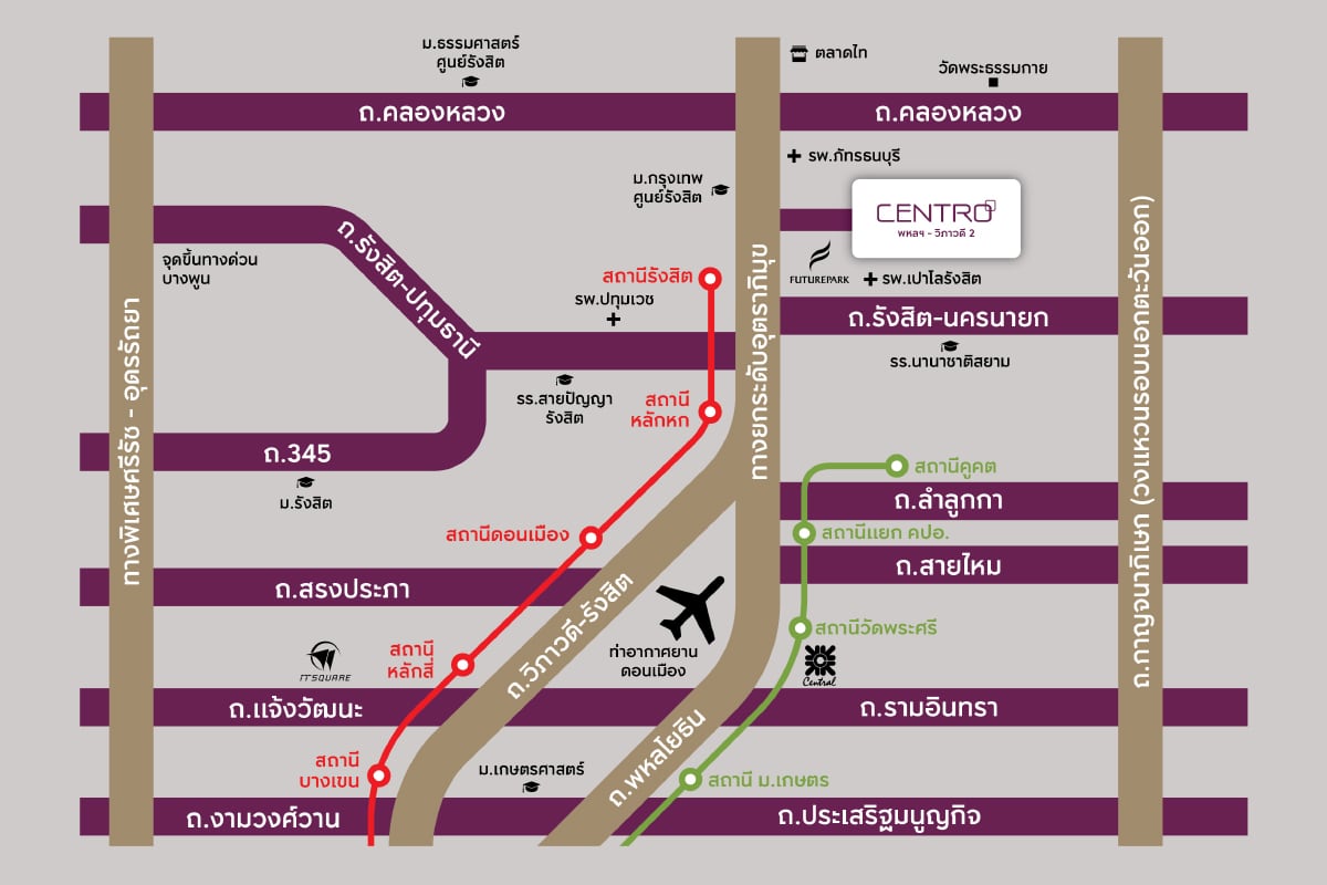 CENTRO พหลฯ-วิภาวดี 2-แผนที่