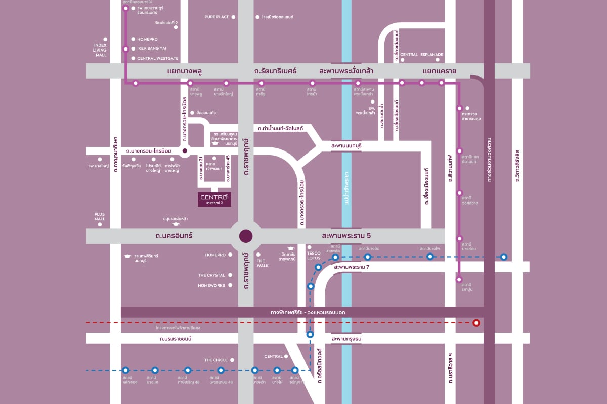 CENTRO ราชพฤกษ์ 2-แผนที่