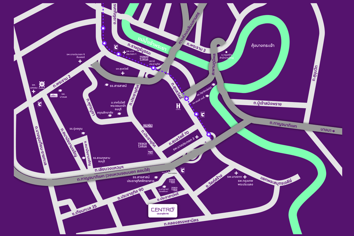 CENTRO Prachauthit 90-Map