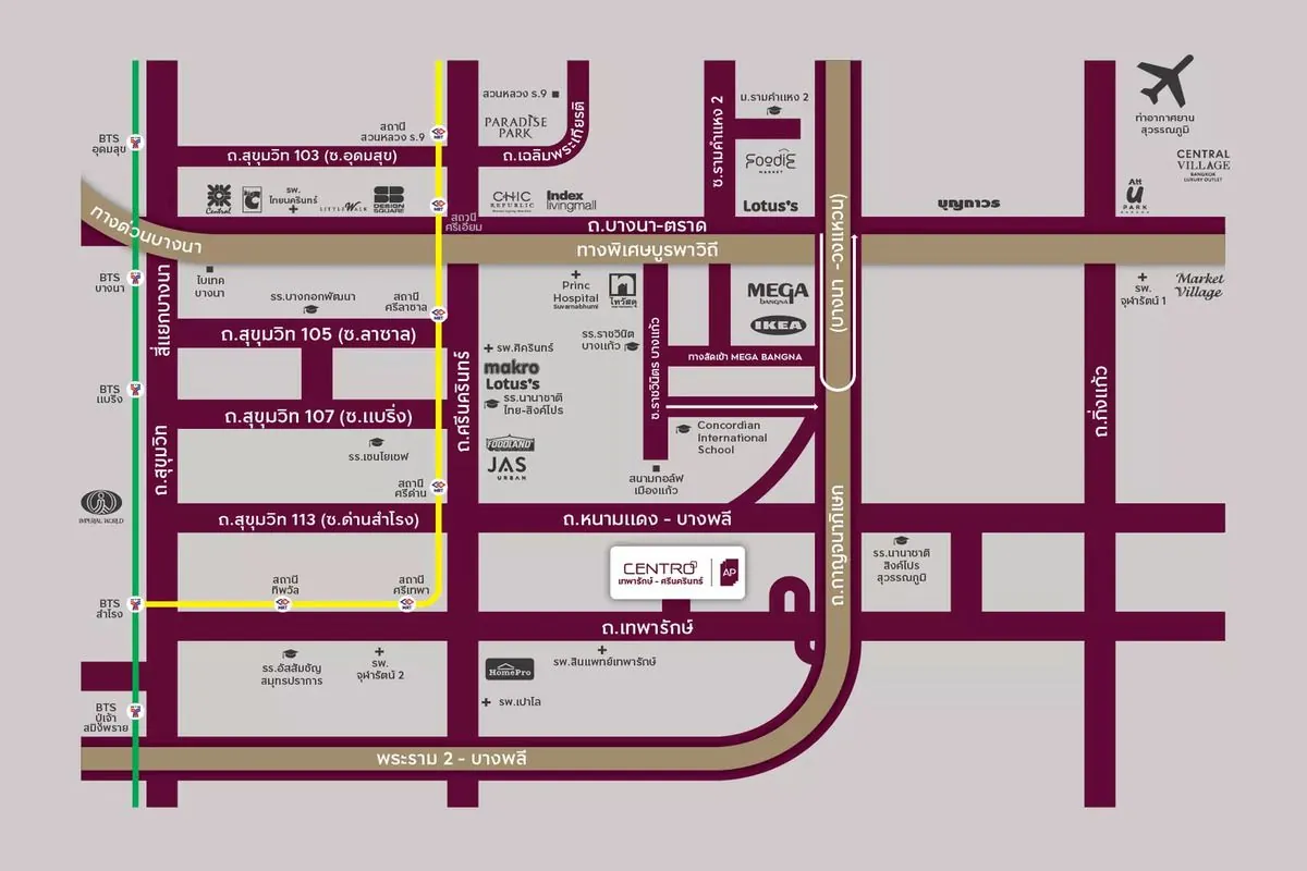 12_homestory-house-bangna.png แผนที่การเดินทางและสิ่งอำนวยความสะดวกใกล้เคียงโครงการ CENTRO เทพารักษ์ - ศรีนครินทร์