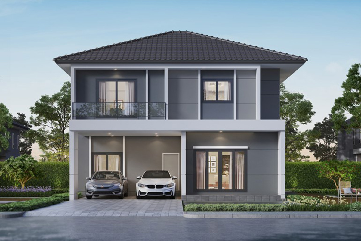 โครงการบ้านเดี่ยว 50 ตารางวา CENTRO ติวานนท์ - ศรีสมาน แบบบ้าน BEATRIX