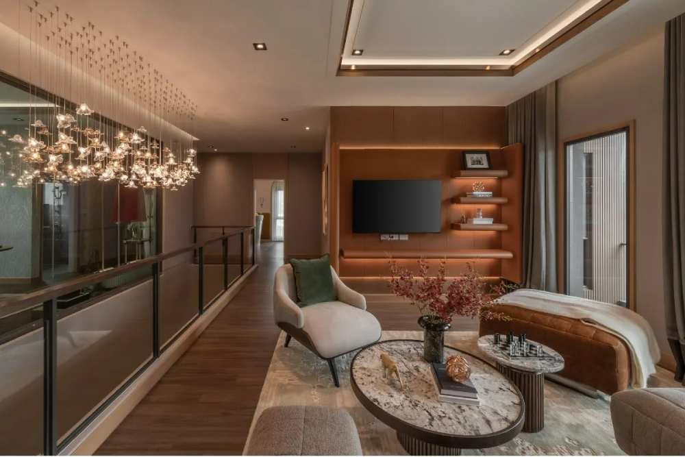 โถง Double Volume เชื่อมต่อ Double Living Area ในบ้าน THE CITY พัฒนาการ 2