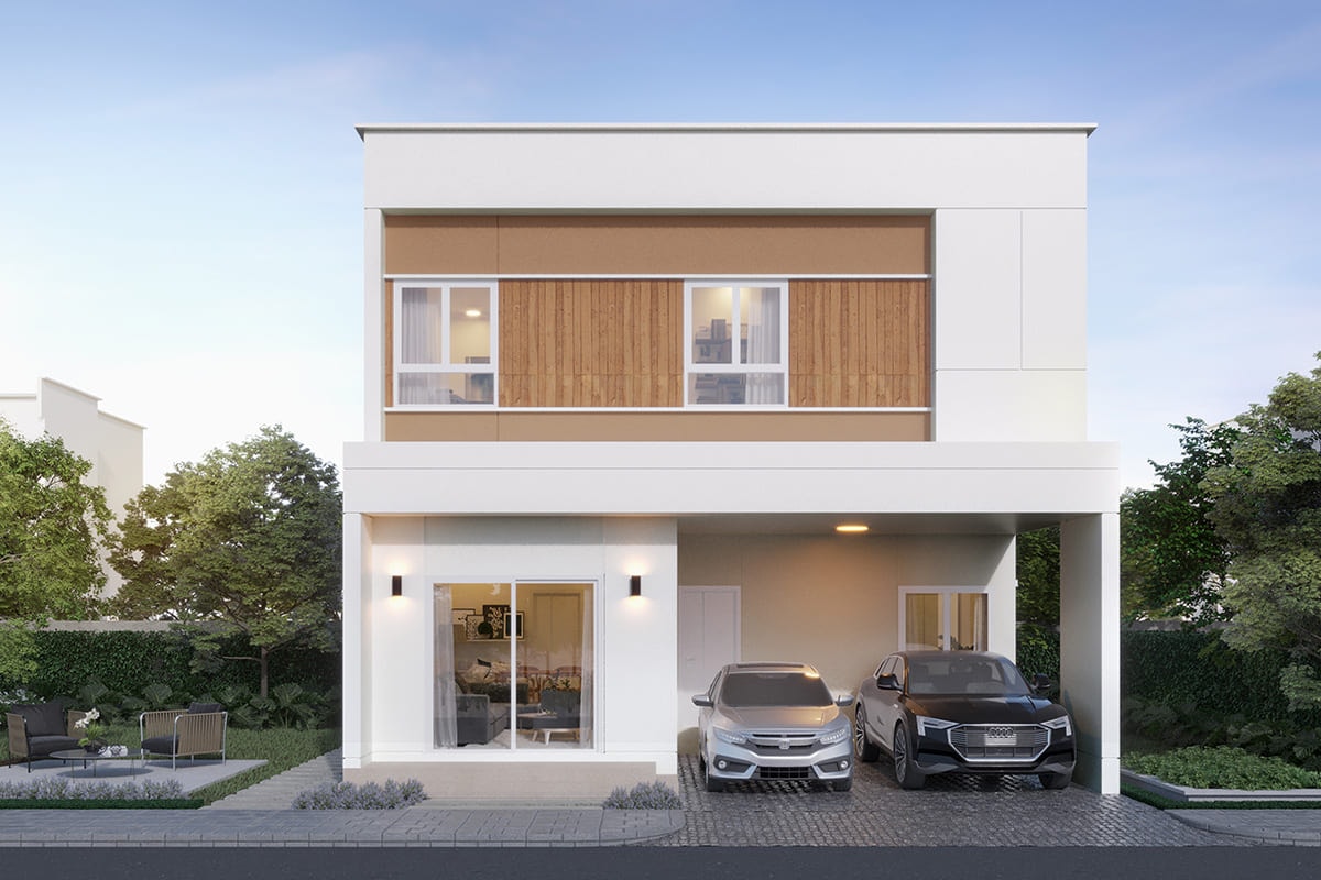 แบบบ้าน BEA ในโครงการ MODEN พระราม 2