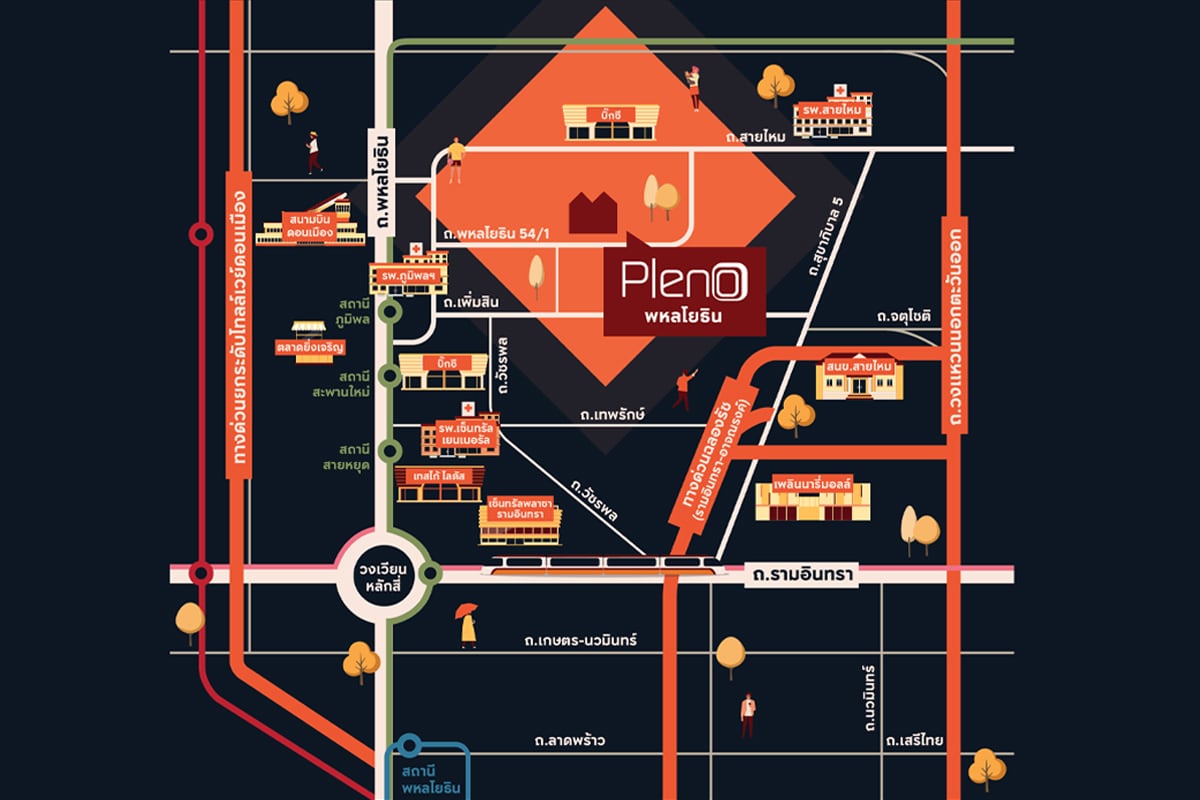 PLENO Phaholyothin 54/1-Map