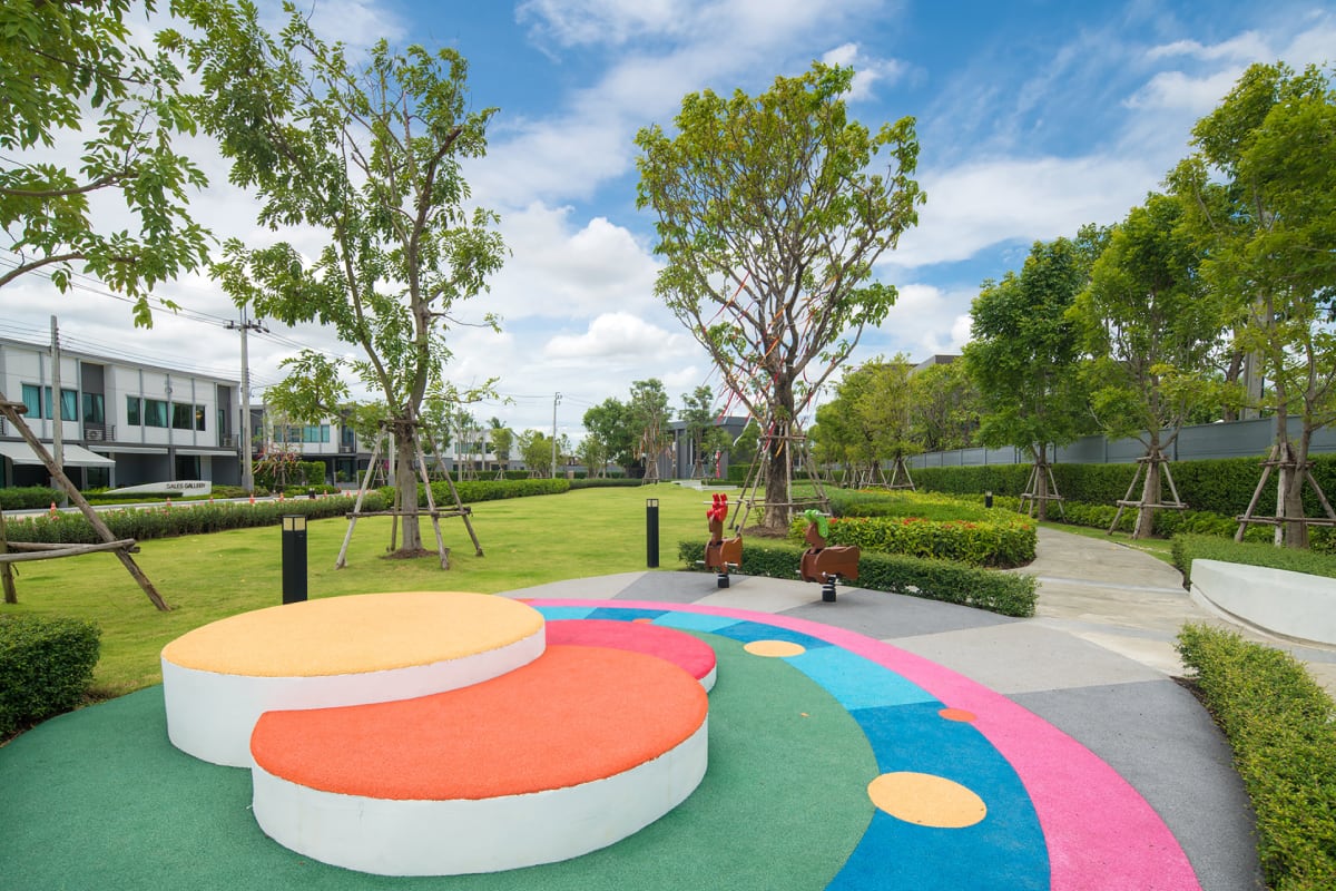Educational playground with parent space