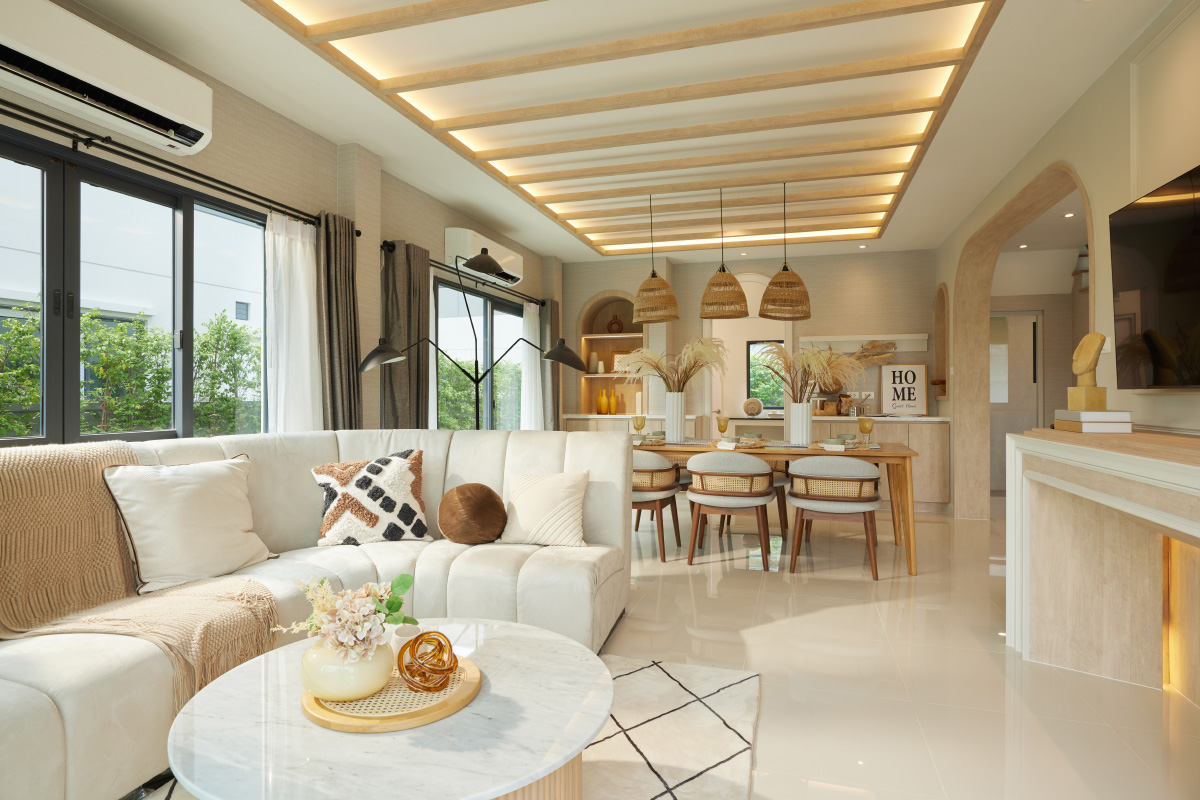 Living Area ในบ้านเดี่ยว CENTRO พระราม2-พุทธบูชา 2