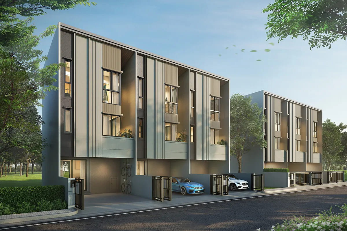 ทาวน์โฮมรามอินทรา โครงการ บ้านกลางเมือง ลาดพร้าว 101 สเตชั่น