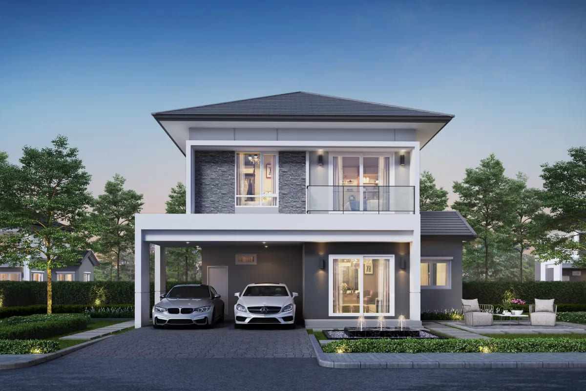 แบบบ้าน STARRY ในโครงการอภิทาวน์ ระยอง