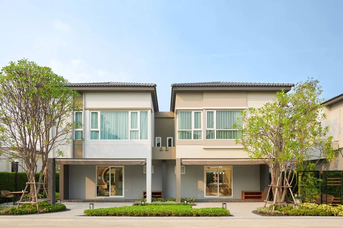 แบบบ้านแฝด 2 ชั้น Type JANETTE โครงการ PLENO TOWN พระราม 2