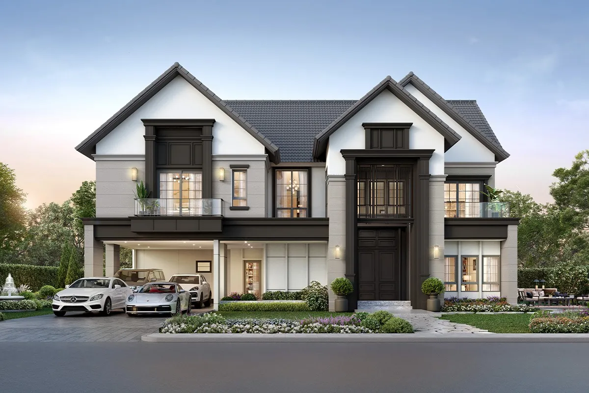 แบบบ้าน ALVERTON โครงการ THE CITY ราชพฤกษ์ - พรานนก
