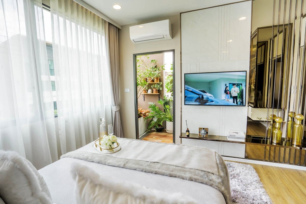 การเพิ่มพื้นที่สีเขียวภายในห้องของโครงการทาวน์โฮม บ้านกลางเมือง ลาดพร้าว-เสรีไทย