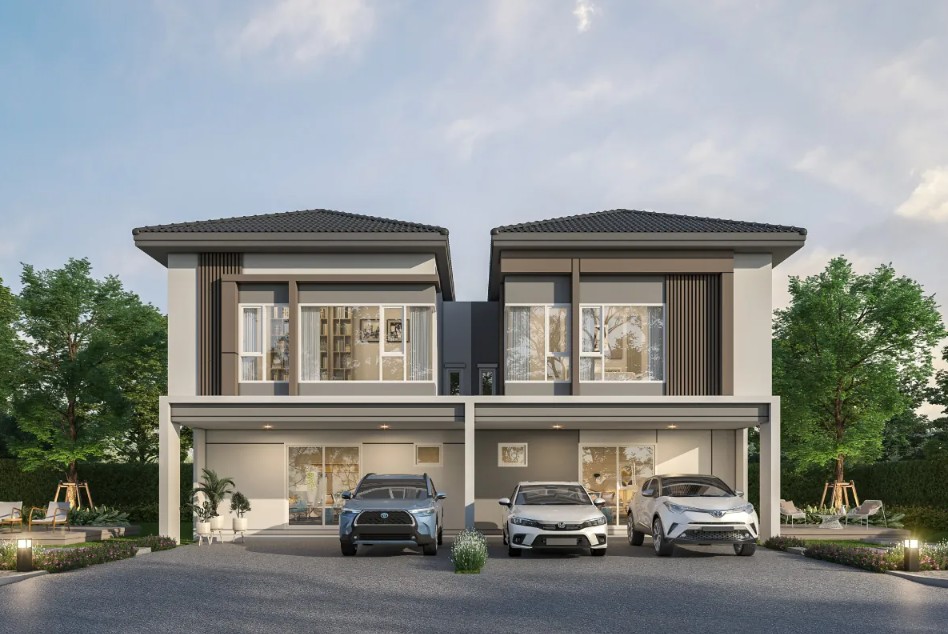แบบบ้าน JANETTE F โครงการ GRANDE PLENO พระราม 9 - มอเตอร์เวย์