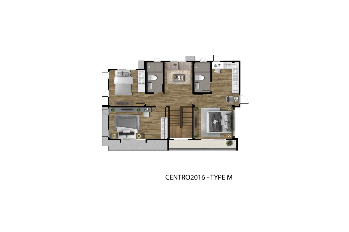 Type LUX: Floor 	2nd Floor