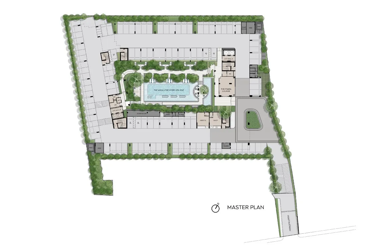 ผังอาคาร A ของโครงการ ASPIRE อิสรภาพ สเตชั่น