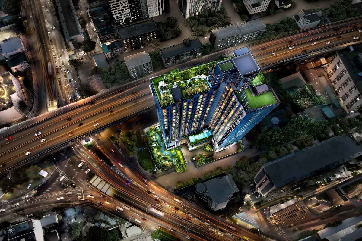 สถาปัตยกรรมโครงการคอนโด ASPIRE วิภา-วิคตอรี่