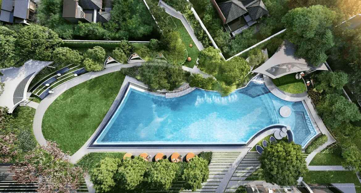 บรรยากาศคอนโด LIFE อุดมสุข สเตชั่น จากมุมสูง